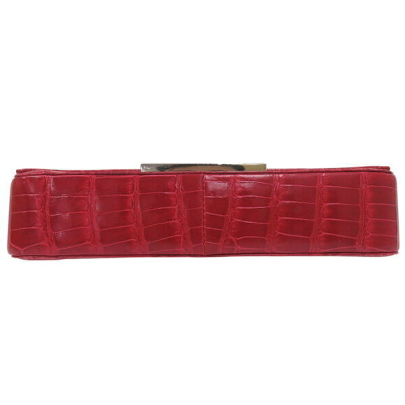 Gucci crocodile GG logo Shoulder Bag leather red - Picture 3 of 8